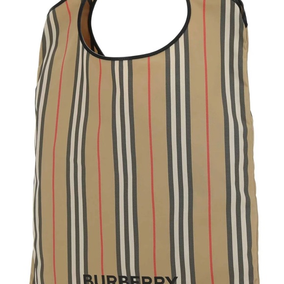 BURBERRY Pocket Packaway Icon Stripe Tote - NEW - Picture 9 of 9